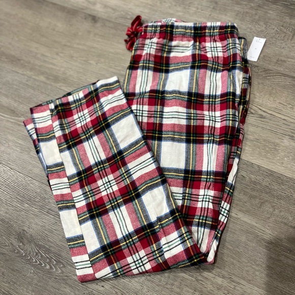 NWT Old Navy Christmas PJ Bottoms Unisex XL Drawstring Plaid - Picture 1 of 7